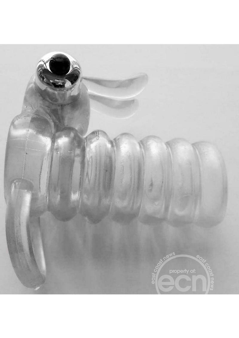 Wet Dreams Vibrating Plump Bunny Rabbit Sleeve - Clear