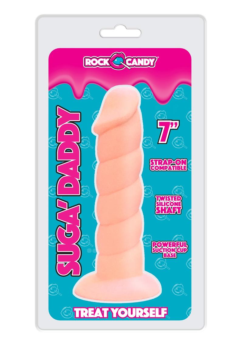 Suga' Daddy Silicone Dildo 7in - Vanilla