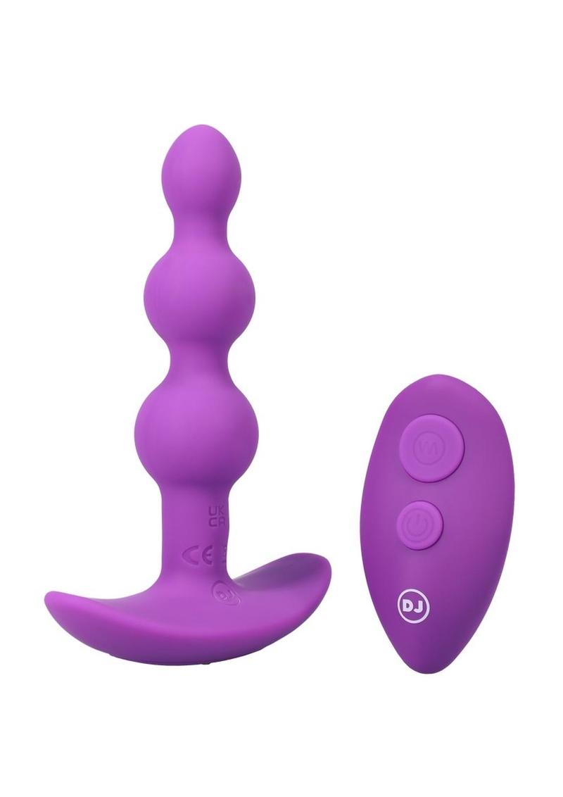 A-Play Shaker Rechargeable Silicone Beaded Anal Plug with Remote Control -