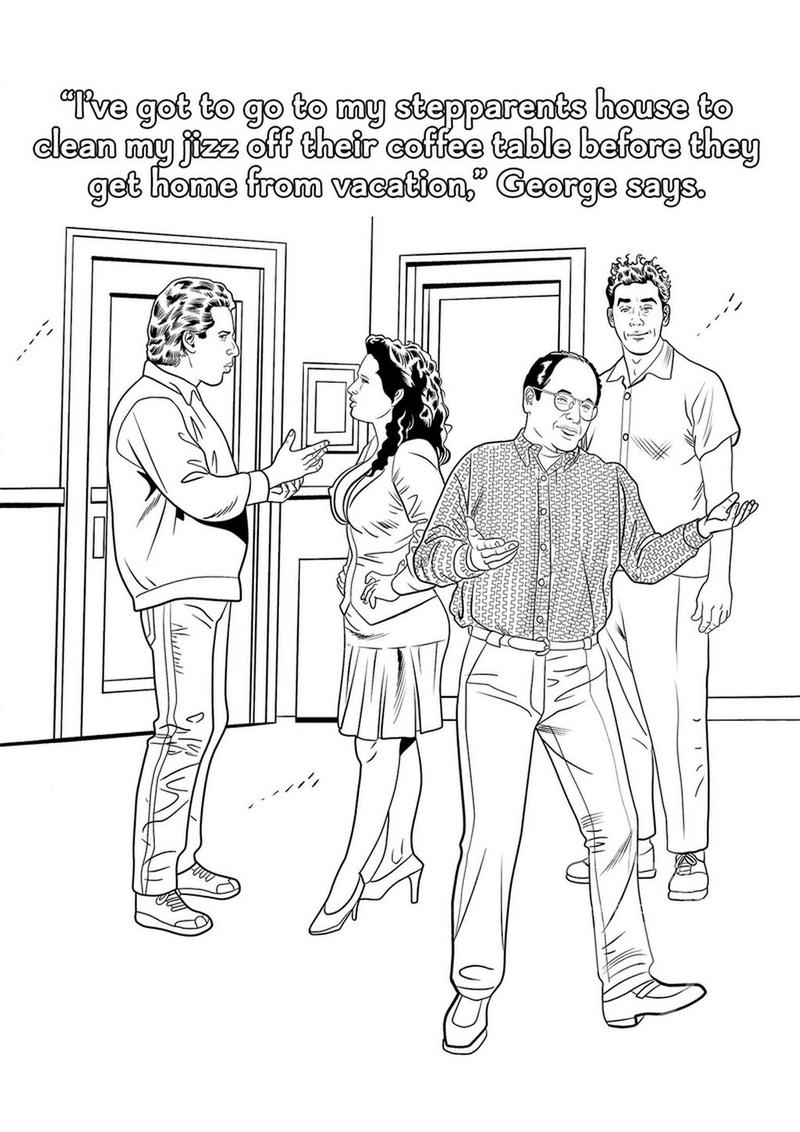 Sexfeld Parody Coloring Book