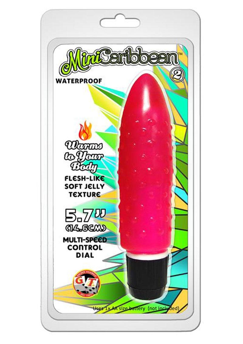 Mini Caribbean Number 2 Vibrator 5.7in - Red