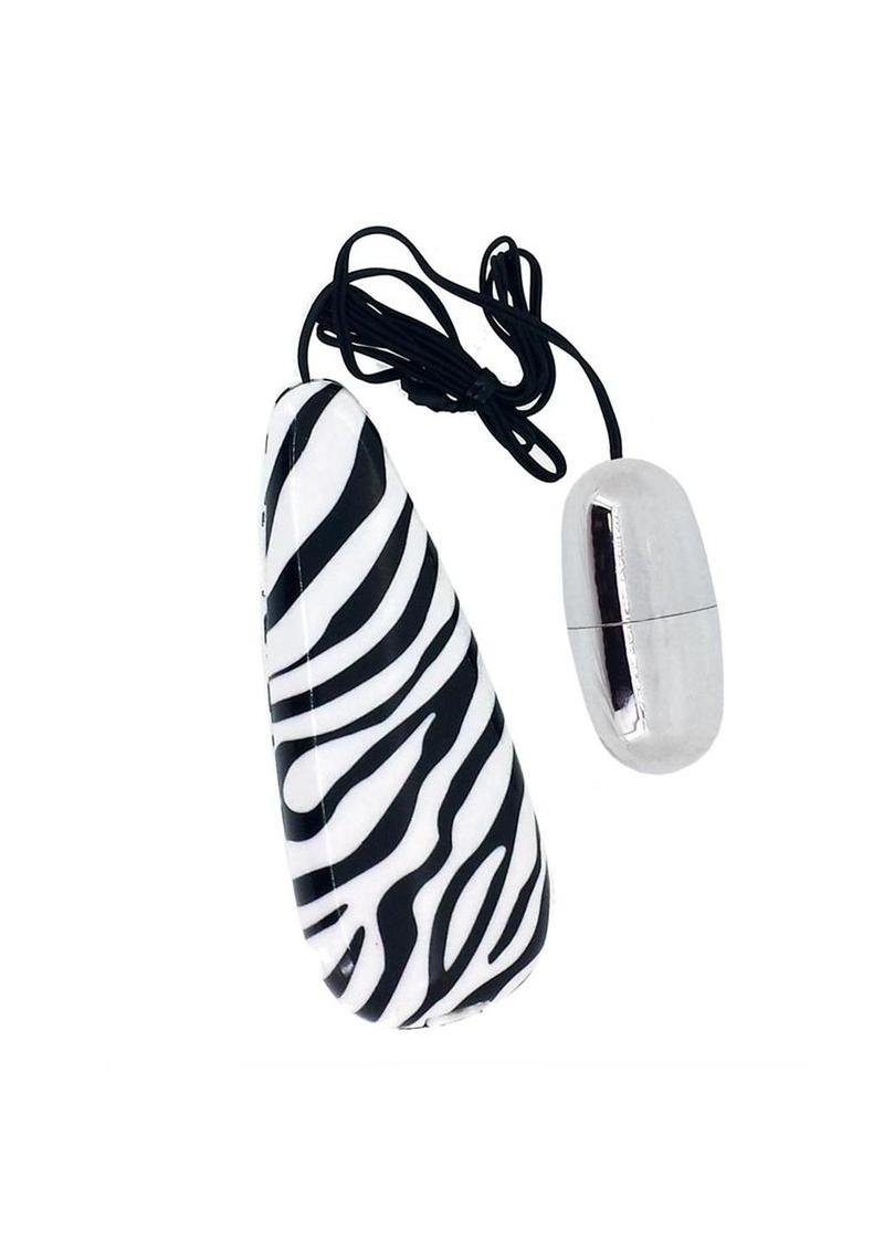 Primal Instinct Bullet with Wired Remote Control - Zebra