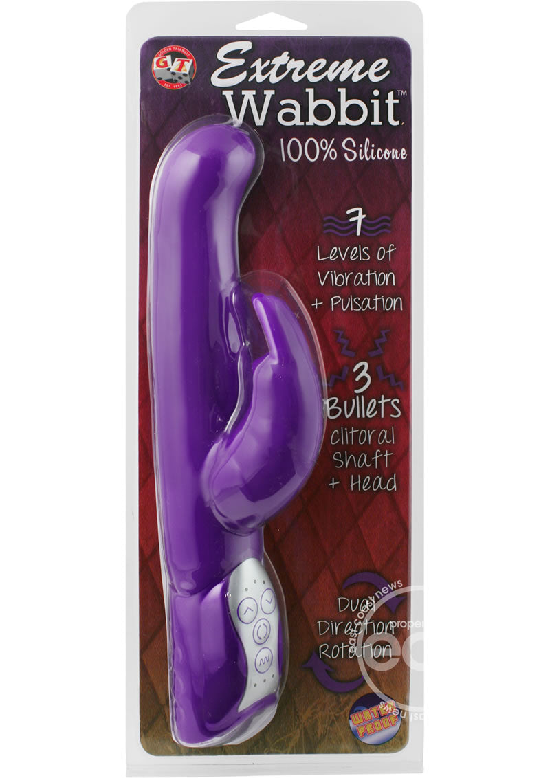 Extreme Wabbit Silicone Rabbit Vibrator - Lavender