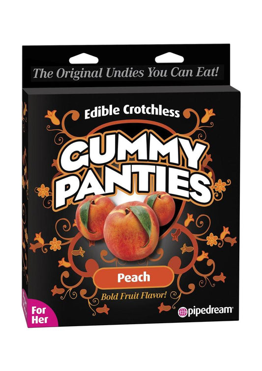 Edible Crotchless Gummy Panties - Peach (For her)