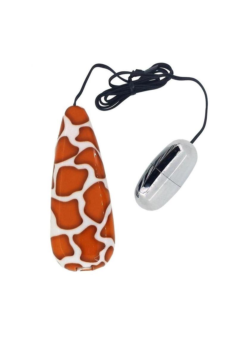 Primal Instinct Bullet with Wired Remote Control - Giraffe Print