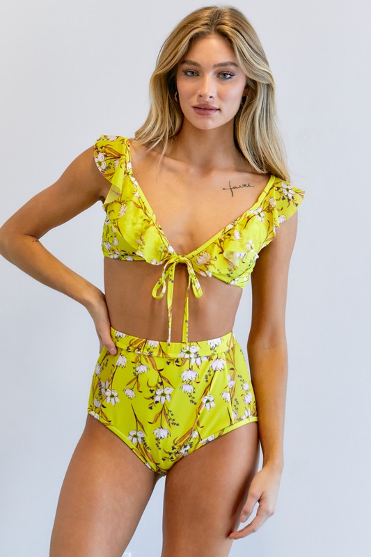 Floral Printed Swimwear Set