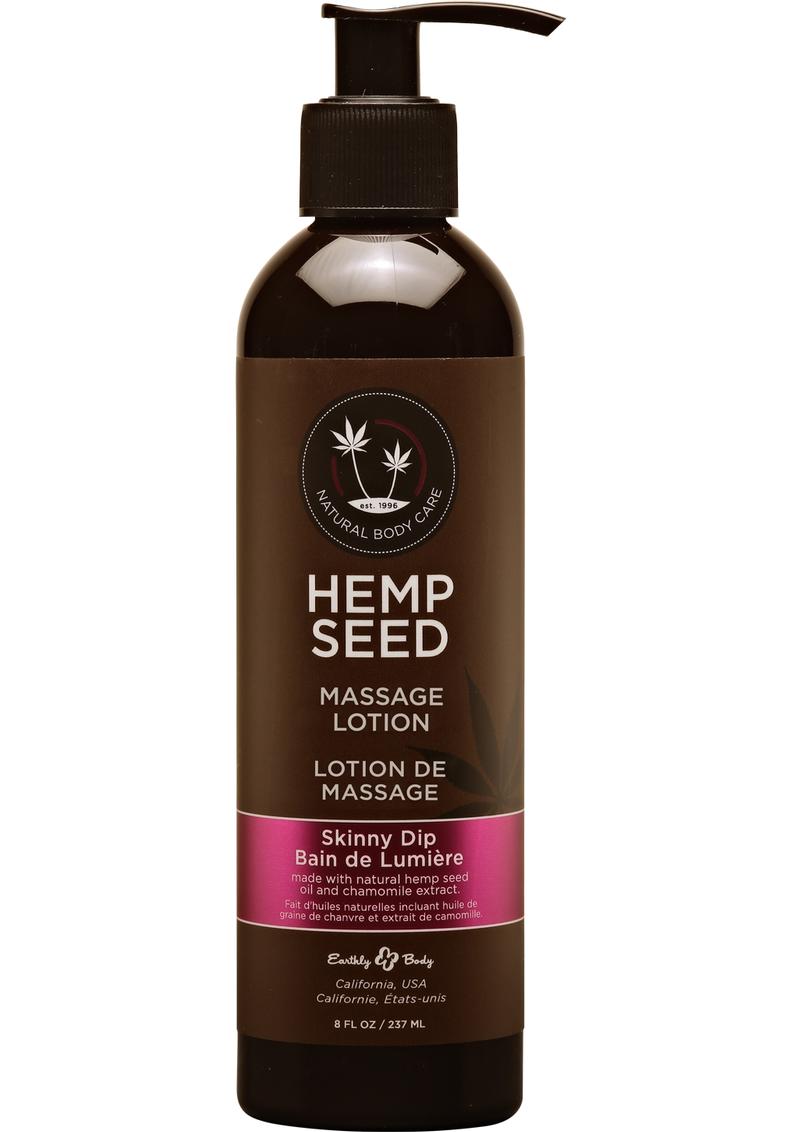 Earthly Body Hemp Seed Massage Lotion Skinny Dip 8oz