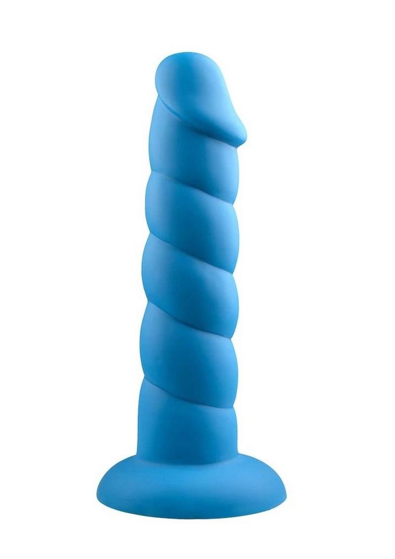 Suga' Daddy Silicone Dildo 8in - Blue