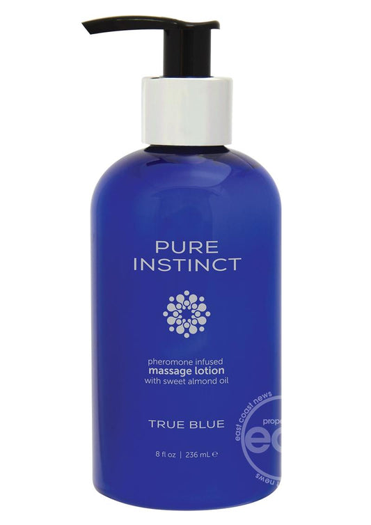 Pure Instinct Pheromone Massage Lotion True Blue 8oz