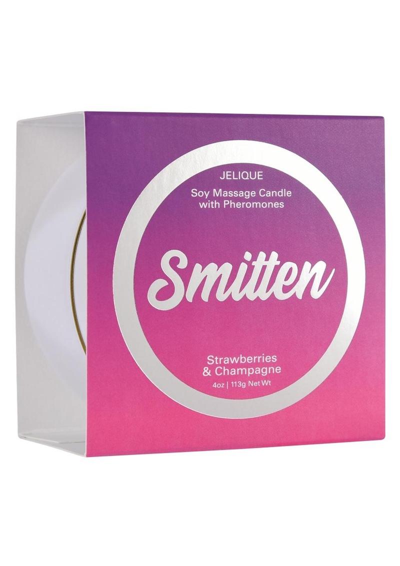 Massage Candle Pheromone Smitten Strawberry & Champagne 4oz