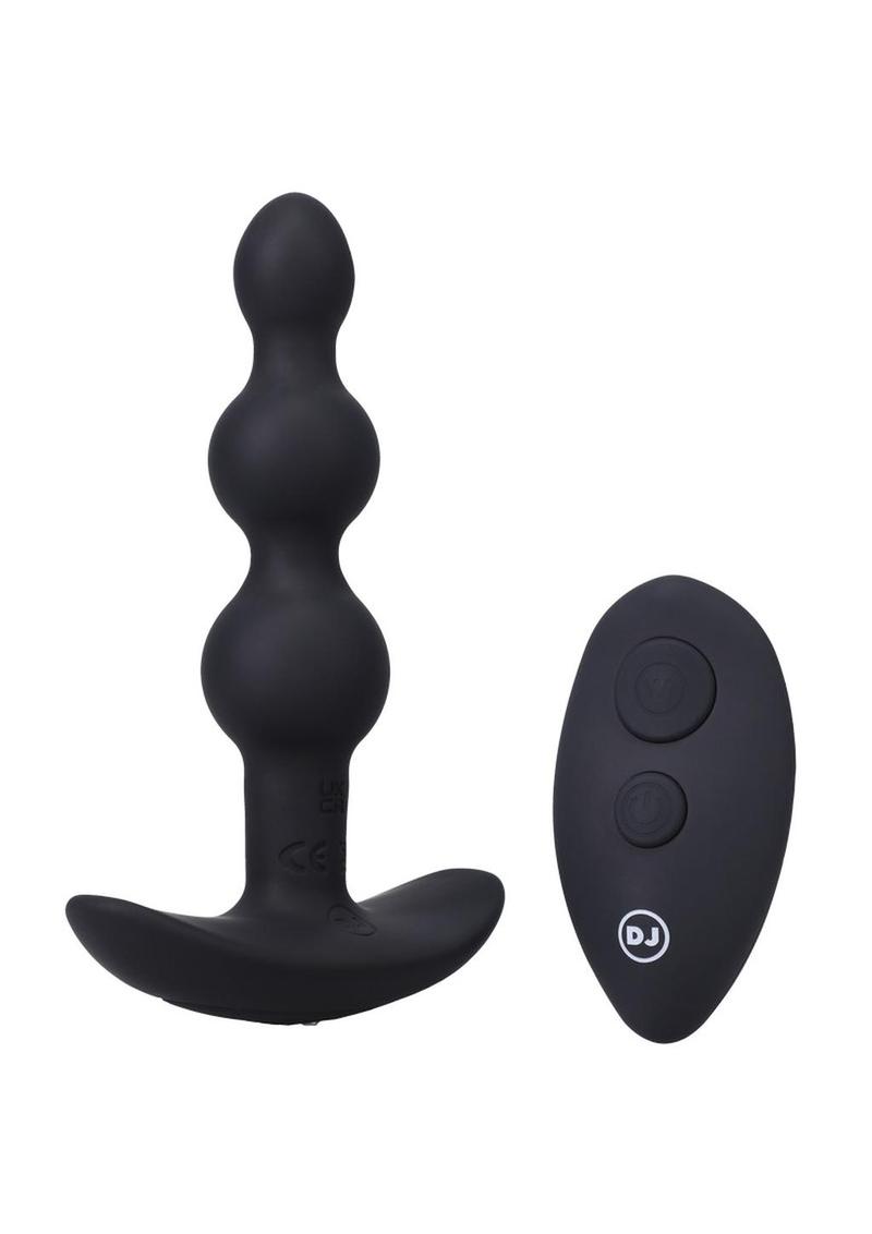A-Play Shaker Rechargeable Silicone Beaded Anal Plug with Remote Control -