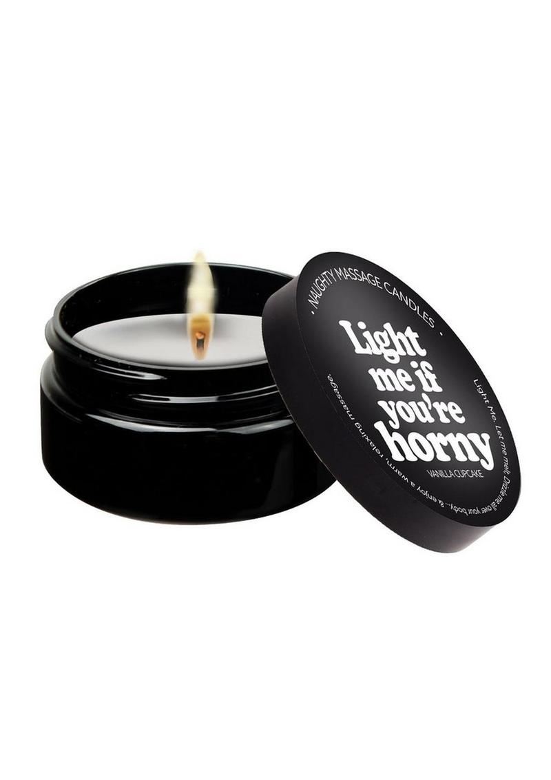 Naughty Massage Candle Light Me If You're Horny 2oz