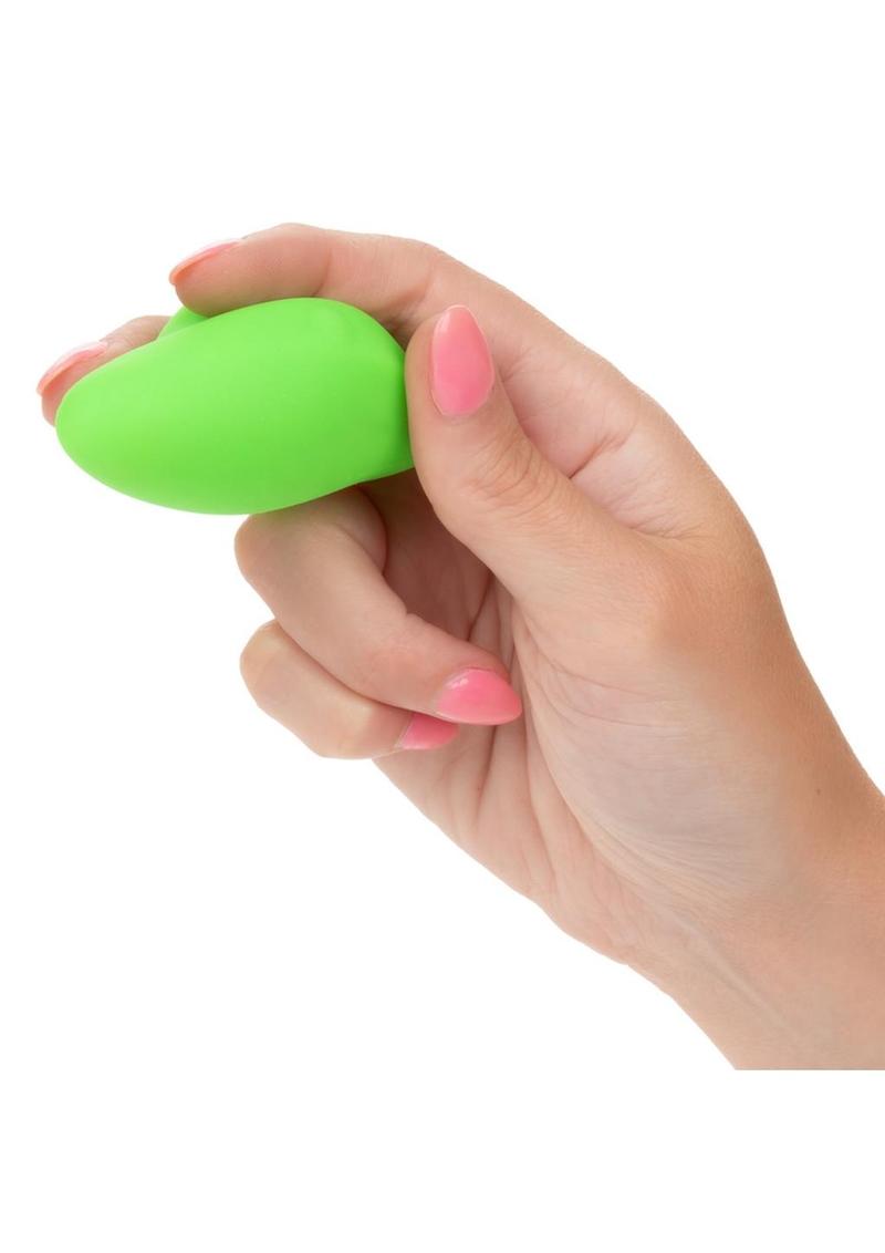 Neon Vibes The Ecstasy Vibe Rechargeable Silicone Massager - Green