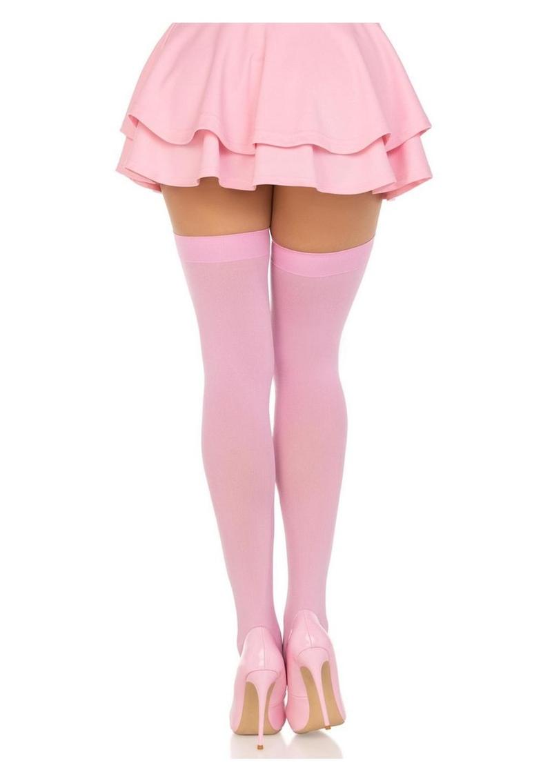 Leg Avenue Nylon Over the Knee - O/S - Pink