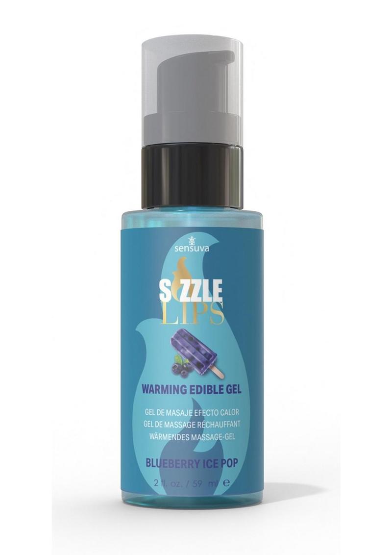 Sizzle Lips Edible Massage Gel 2oz- Pick your Flavor