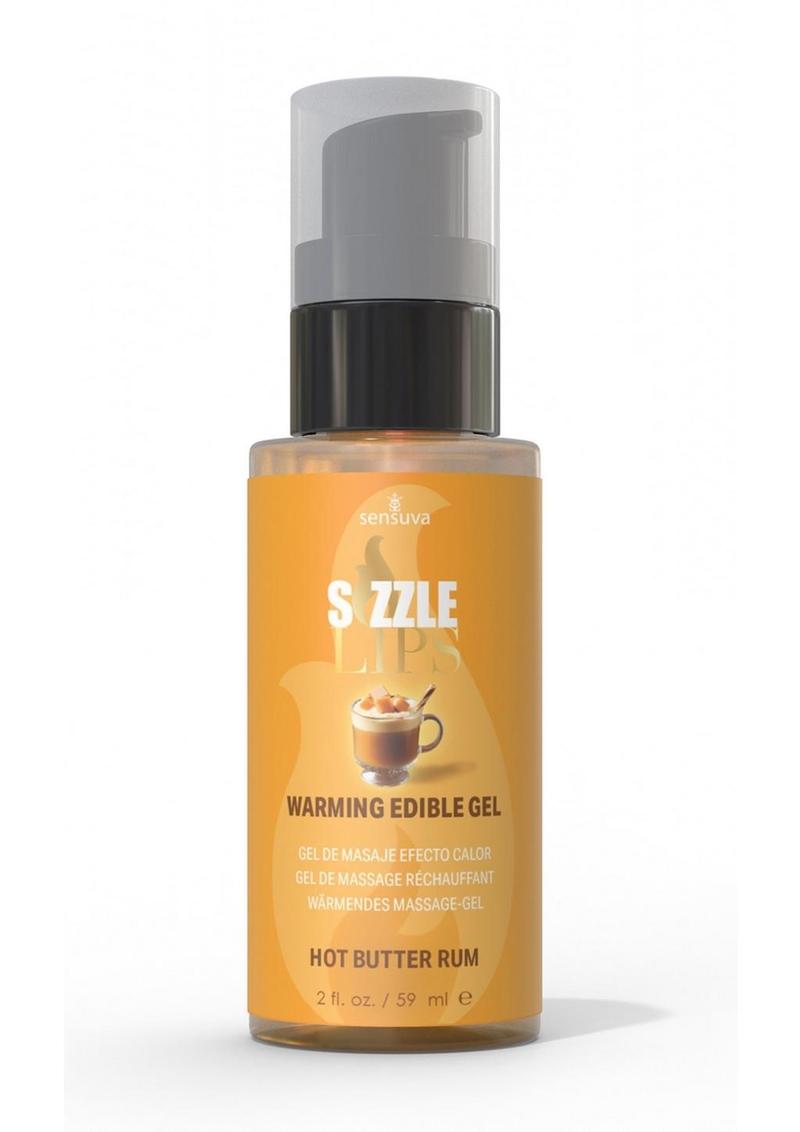 Sizzle Lips Edible Massage Gel 2oz- Pick your Flavor