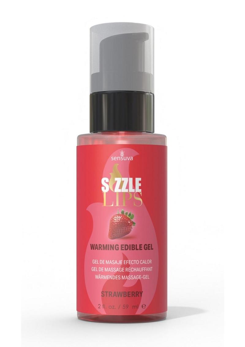 Sizzle Lips Edible Massage Gel 2oz- Pick your Flavor