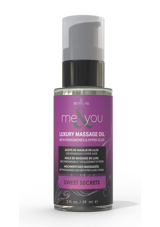 Me & You Pheromone Infused Luxury Massage Oil Sweet Secrets 2oz