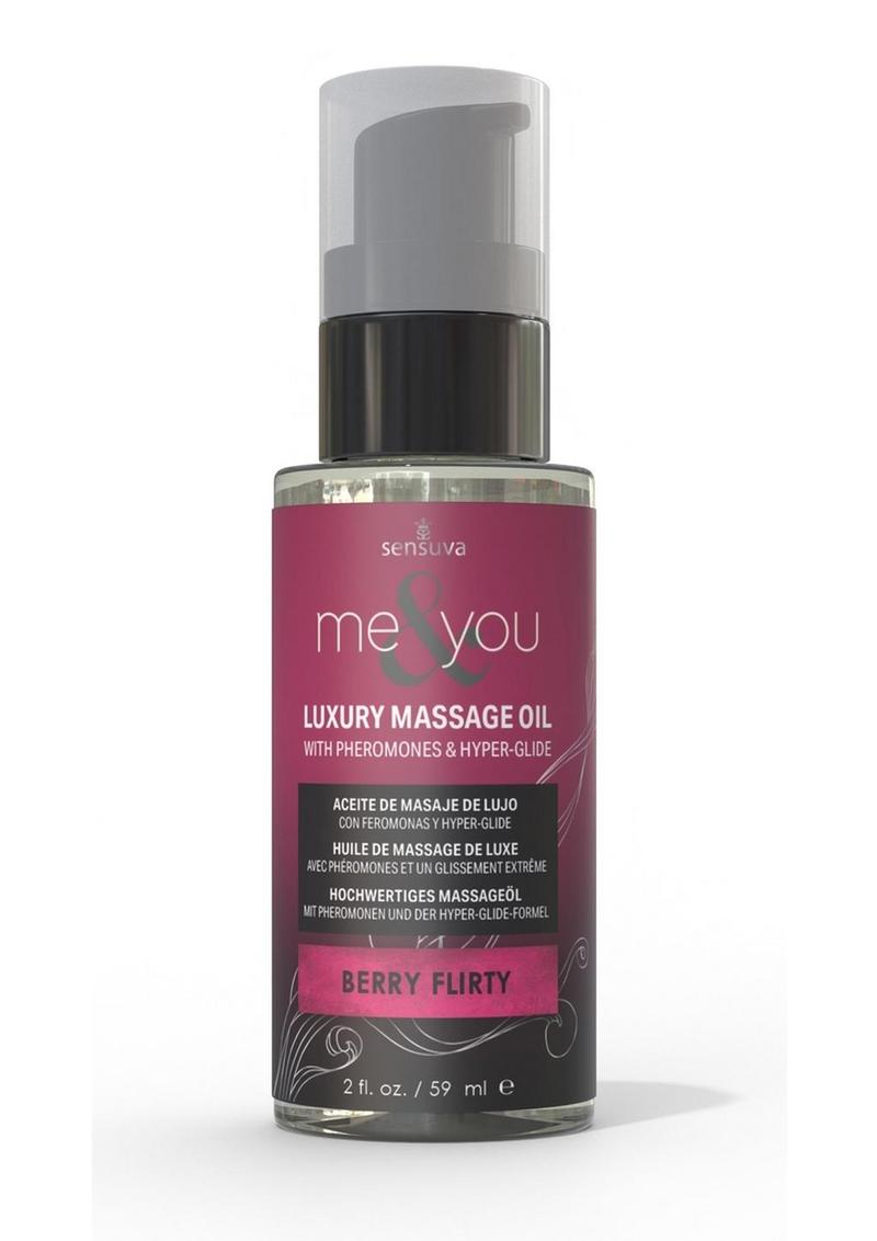 ME & YOU MASSAGE OIL-BERRY FLIRTY- 2 fl oz