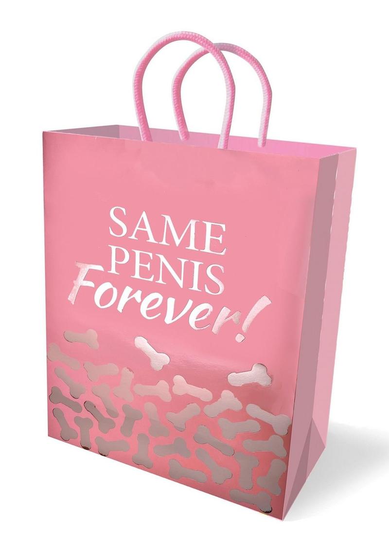 Same Penis Forever Gift Bag - Pink/Silver