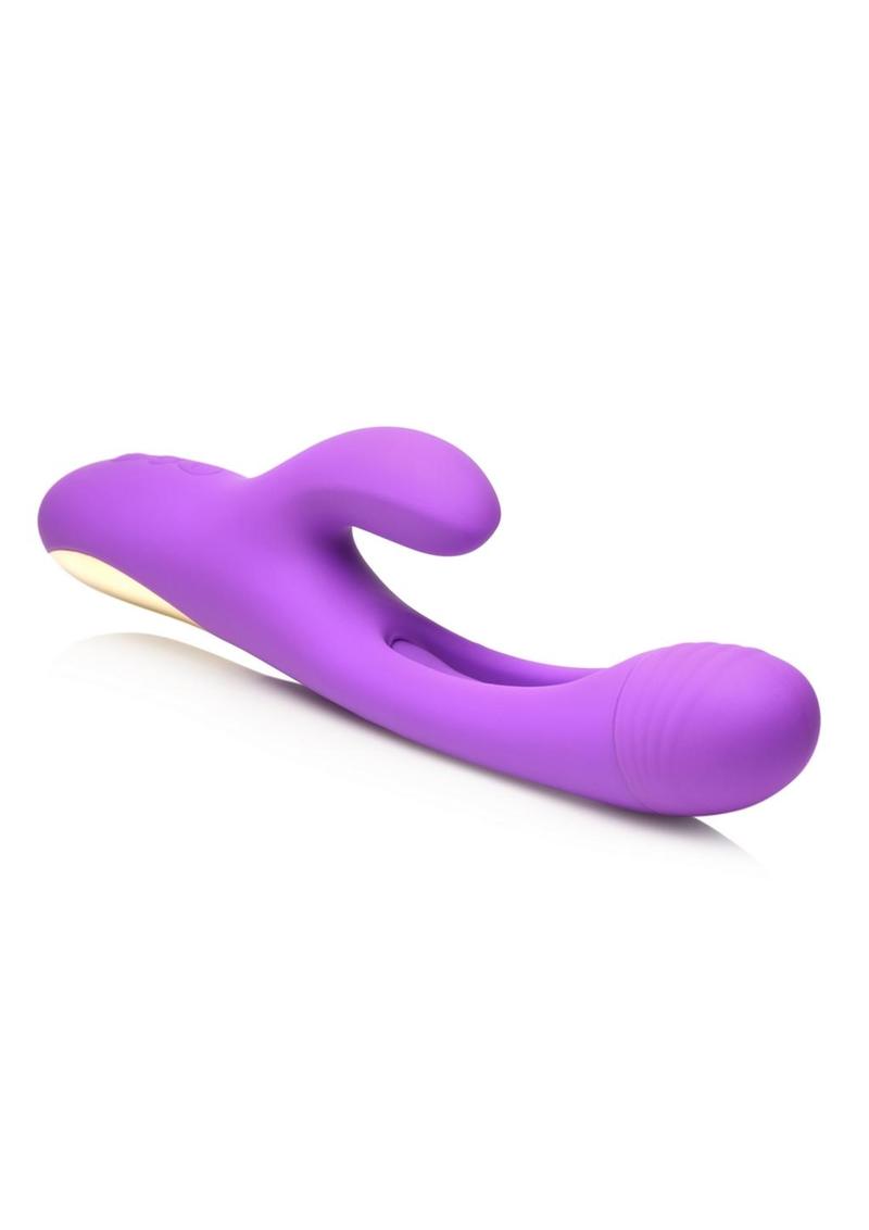 Tri-Flick Flicking Rechargeable Silicone Rabbit Vibrator