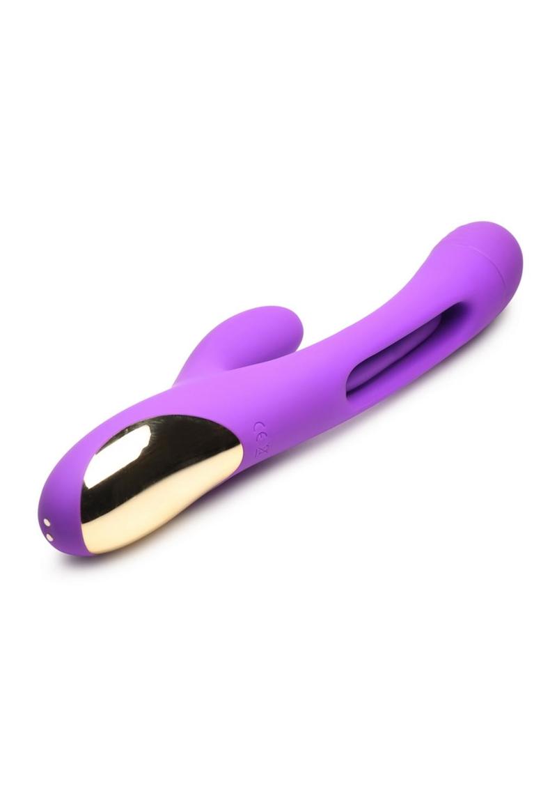 Tri-Flick Flicking Rechargeable Silicone Rabbit Vibrator