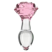 Rosy Glass Anal Plug