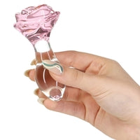 Rosy Glass Anal Plug