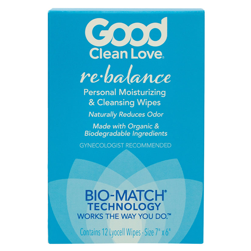 Good Clean Love Rebalance Wipes 12-Count Box