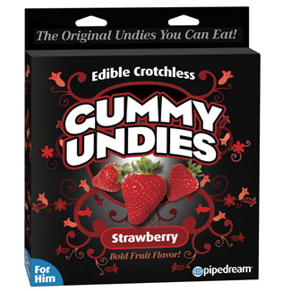 His & Hers Edible Undies - Strawberry