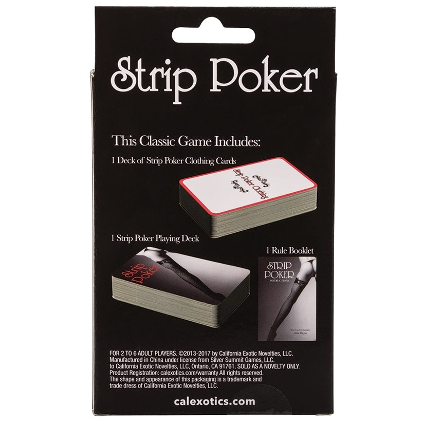 Strip Poker Card Game