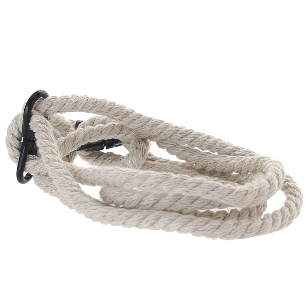 Merci Restrain Hemp Wrist/Ankle Cuffs in Natural or Black