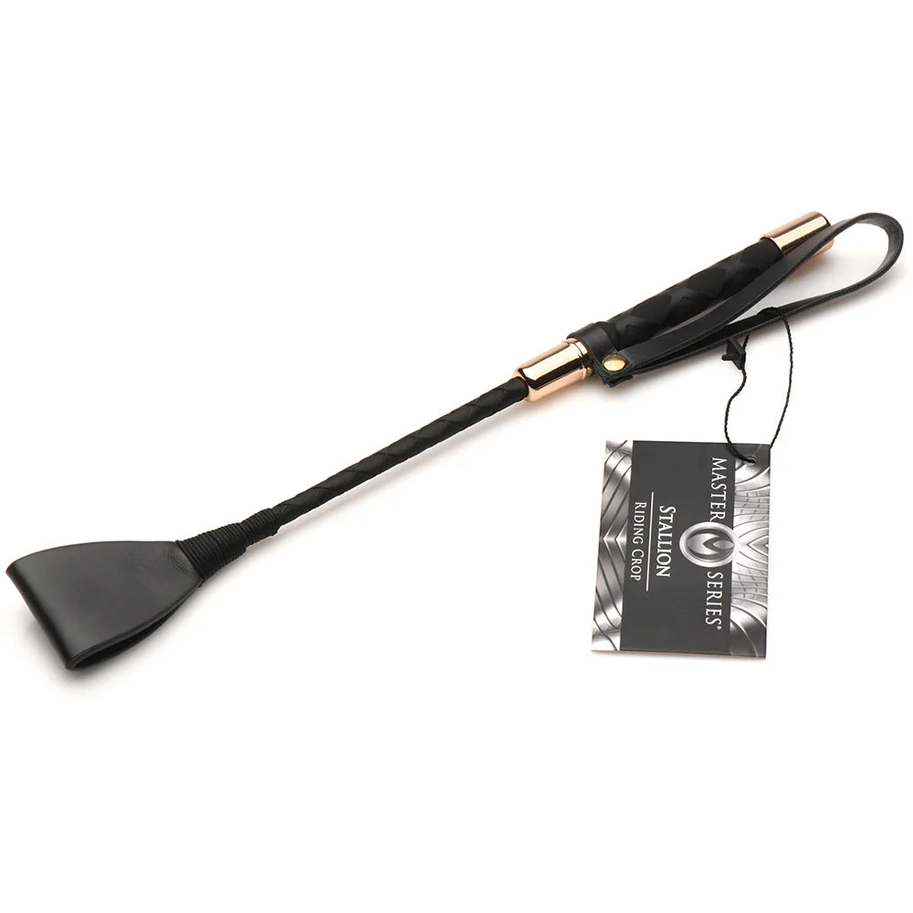 Master Series 12 or 18  Inch Stallion Riding Crop