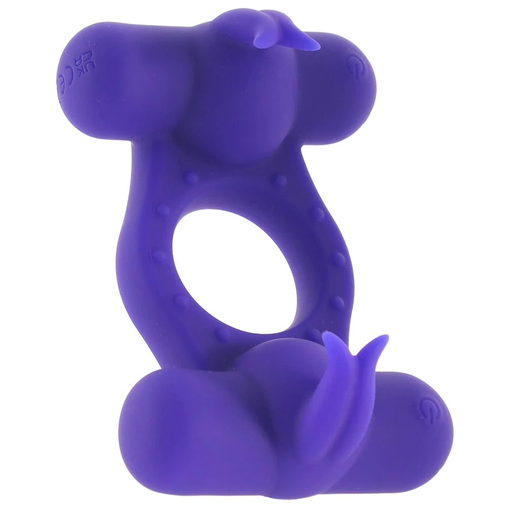 Silicone Triple Orgasm Enhancer Vibrating Ring